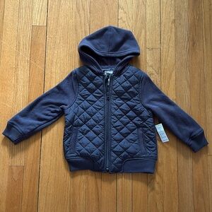 NWT Old Navy quilted micro-performance fleece jacket